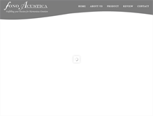Tablet Screenshot of fono-acustica.com